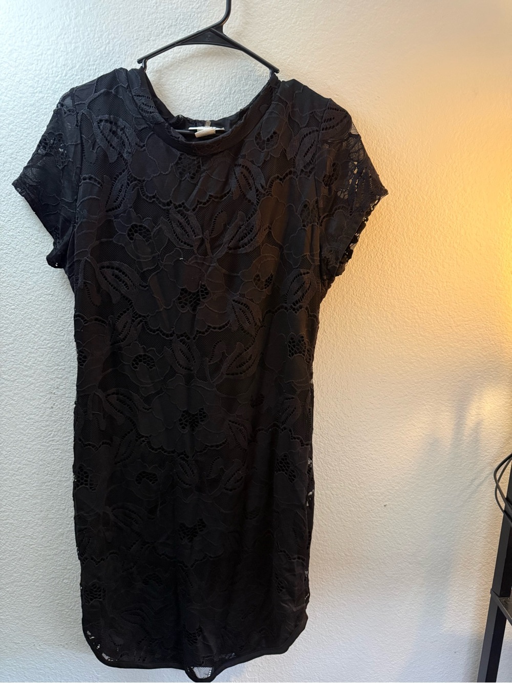 January 7 Black Lace Mini Dress